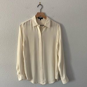 Theory Silk Essential Classic Button Down
